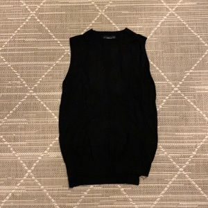 Knit black top
